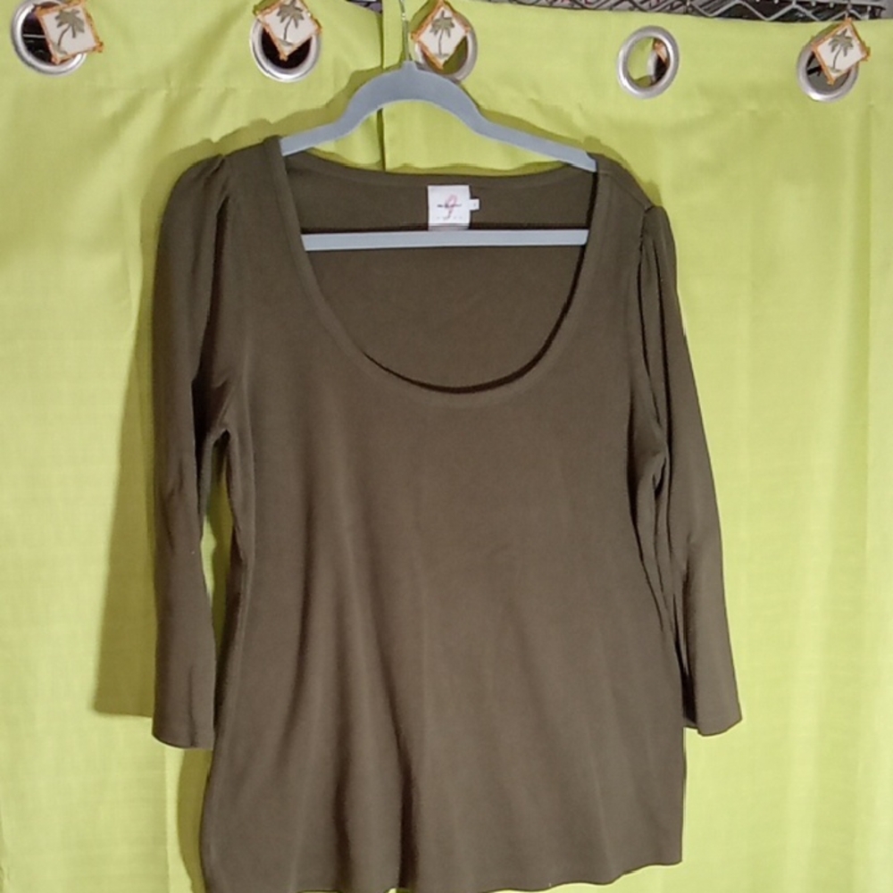 Olive Green Women's Top